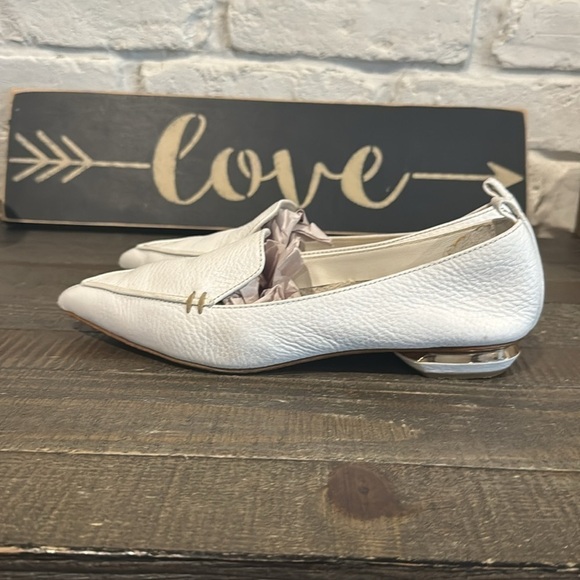 White Nicholas Kirkwood  leather flats - Picture 4 of 5